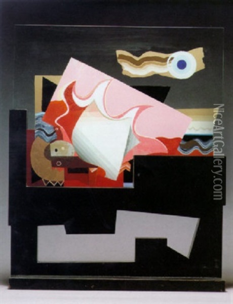 Objet Iii Oil Painting - Louis Marcoussis