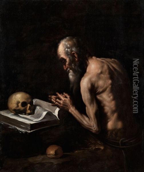 Der Heilige Paulus Eremita Oil Painting - Hendrick Van Somer