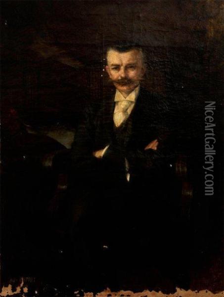 Portrait De Sir Lipton Toile Oil Painting - Anne-Marie Esprit