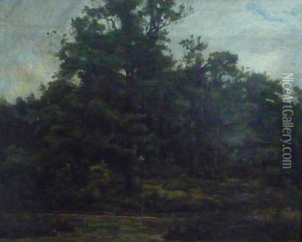 Paysage Boise Oil Painting - Gustave Allemand