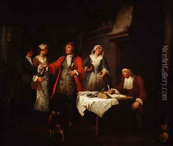 The Marriage Contract Oil Painting - Jan Josef, the Elder Horemans