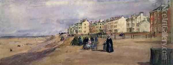 The Sea Front at Blackpool Oil Painting - David Cox