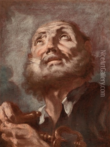 Heiliger Petrus Oil Painting - Giovanni Battista Piazzetta