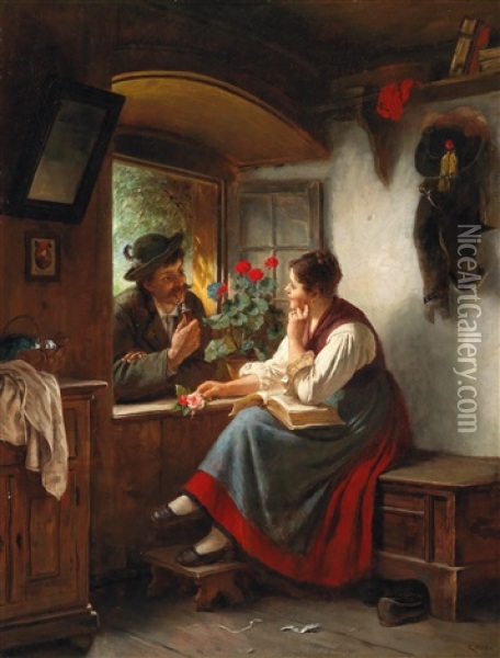 The Beloved Oil Painting - Rudolf Epp