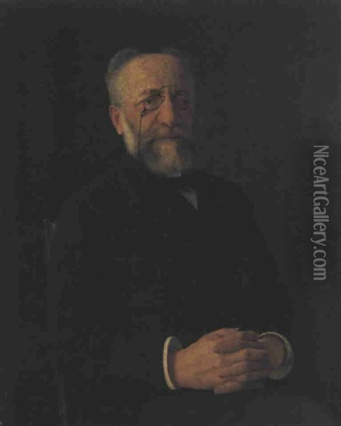 Portrait Of A Gentleman Oil Painting - Isidor Kaufmann