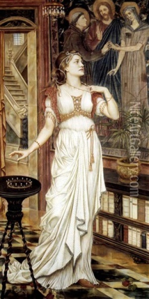 The Crown Of Glory Oil Painting - Evelyn de Morgan