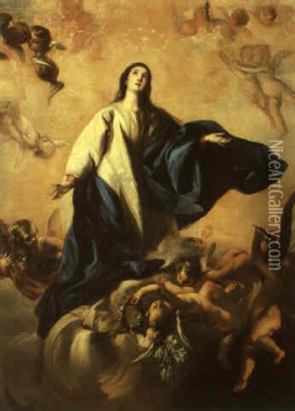 The Immaculate Conception Oil Painting - Jose Jimenez Donoso