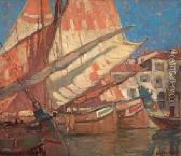 Harbor Of Golden Sails Oil Painting - Edgar Alwin Payne