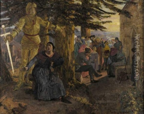 Scene De La Vie De Jeanne D'arc Oil Painting - Jean Paul Laurens