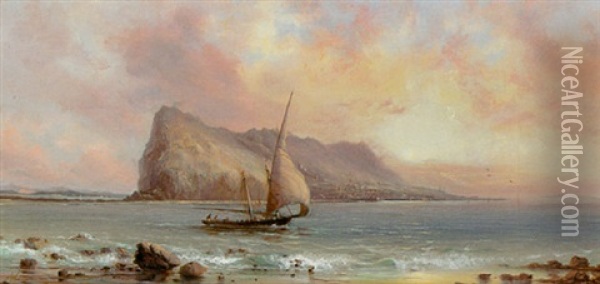 Gibraltar Oil Painting - Isaac Walter Jenner