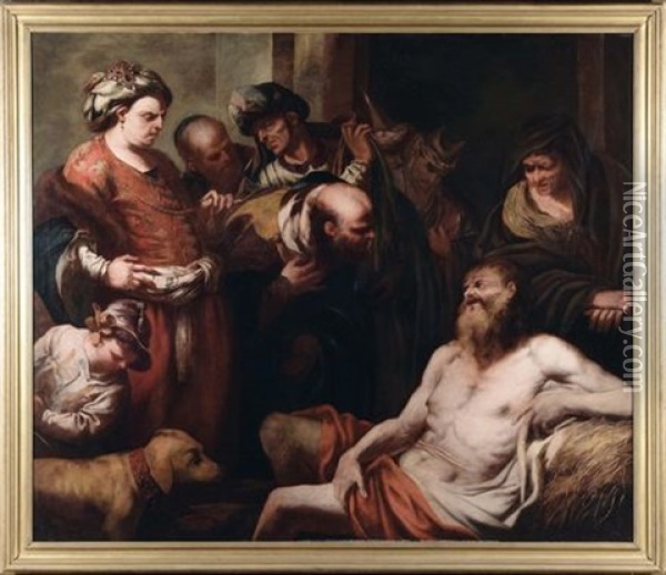Elifaz, Bildad E Zofar Vanno Da Giobbe Oil Painting - Francesco Rosa