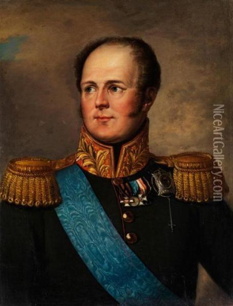 Portrait Des Imperator Alexander I. Oil Painting - Baron Francois Gerard