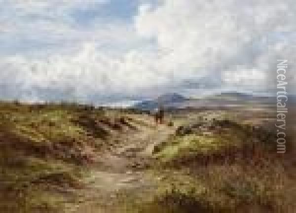 A View Of Dartmoor Oil Painting - Benjamin Williams Leader