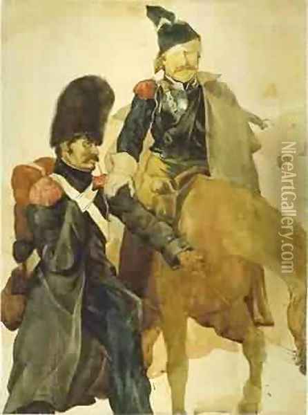 The Return From Russia 1818 Oil Painting - Theodore Gericault