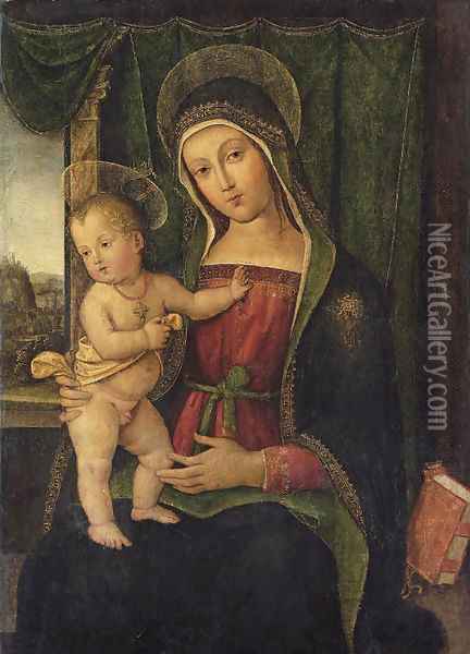 The Madonna and Child Oil Painting - Bernardo Pintoricchio