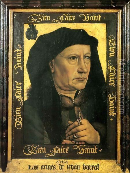 Portrait of Barthelemy Alatruye Oil Painting - Robert Campin