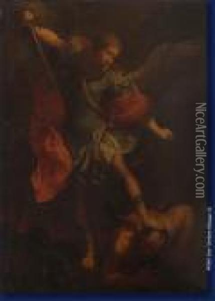 Saint Michel Archange Oil Painting - Guido Reni