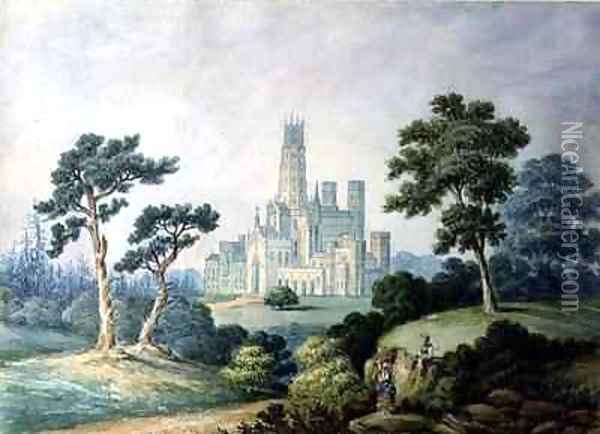 Fonthill Abbey Oil Painting - Francis Danby