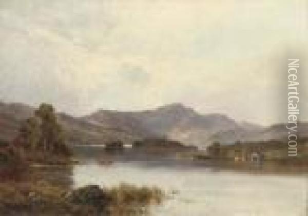 Rydal Water, Cumbria Oil Painting - Alfred de Breanski