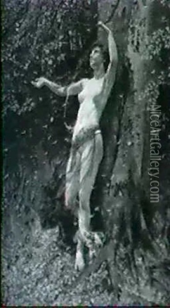 Nymph In The Woods Oil Painting - Alice (Alice Morgan) Havers