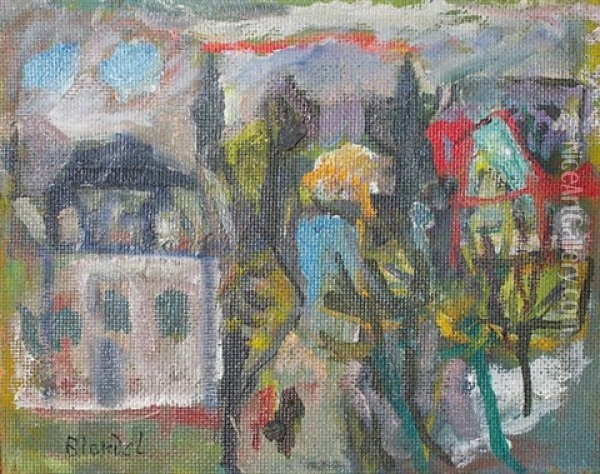 Poste De Sceaux Oil Painting - Andre Blondel (Aleksander Blonder)