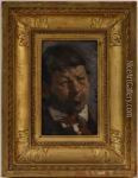 Valaisan Oil Painting - Edouard John E. Ravel