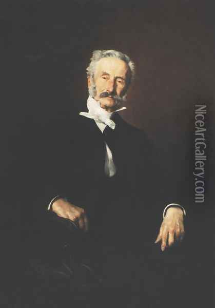 Portrait of Pawel Popiel Oil Painting - Kazimierz Pochwalski