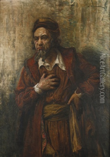 Shylock Oil Painting - Leopold Pilichowski