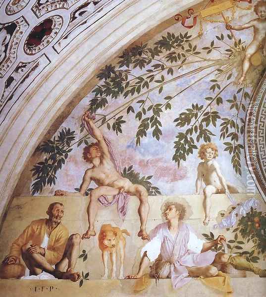Vertumnus and Pomona (detail) Oil Painting - (Jacopo Carucci) Pontormo