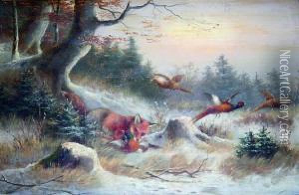 The Winter Predator Oil Painting - Moritz Muller