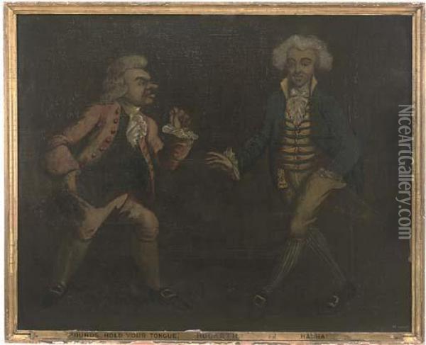 Hold Your Tongue, Ha, Ha Oil Painting - William Hogarth
