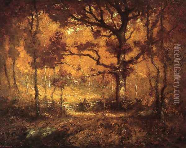 Autumn Woodlands Oil Painting - Henry Ward Ranger