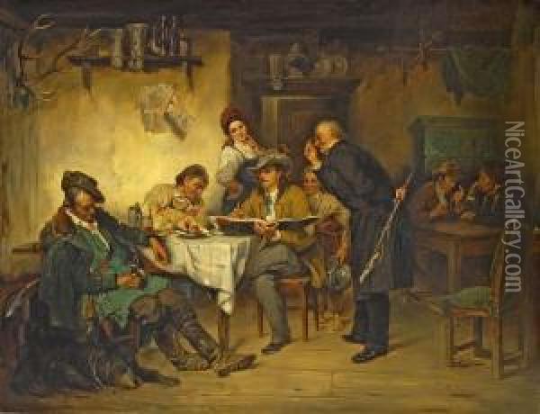 Der Maler Auf Dem Lande Oil Painting - Friedrich von Keller