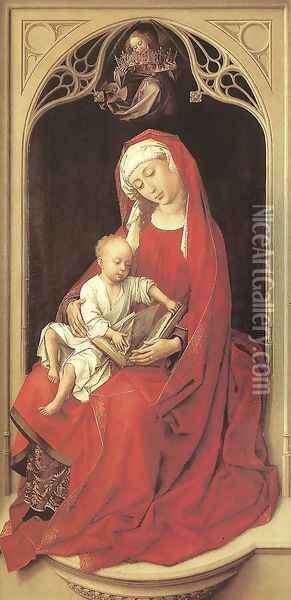 Virgin and Child (Durán Madonna) c. 1440 Oil Painting - Rogier van der Weyden