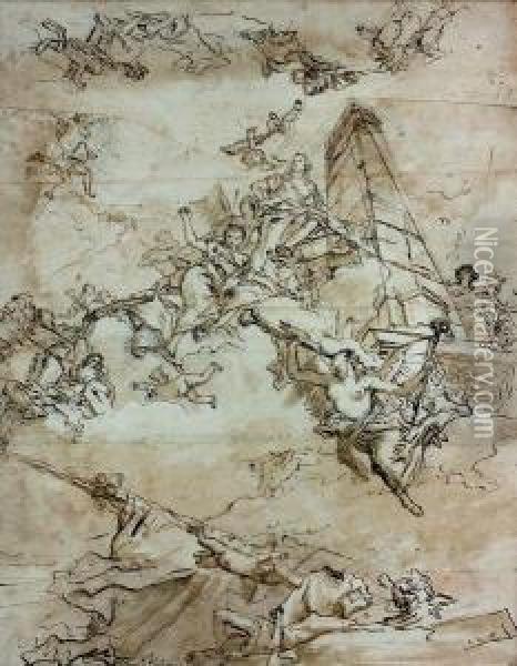 La Magnificence Des Princes De Russie Oil Painting - Giovanni Domenico Tiepolo