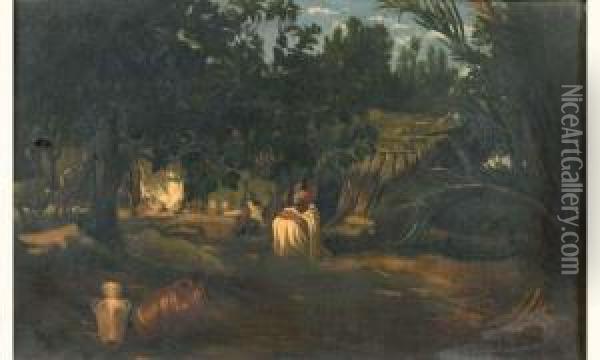 La Sieste Oil Painting - Prosper Georges Ant. Marilhat