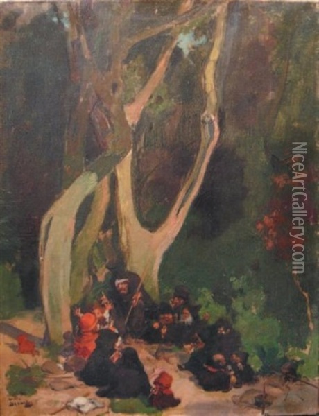 L'assemblee Des Gnomes Ou Les Sept Nains Oil Painting - Andre Devambez