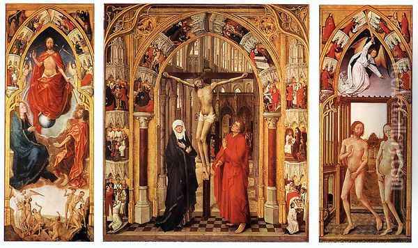 Triptych of the Redemption 1455-59 Oil Painting - Rogier van der Weyden
