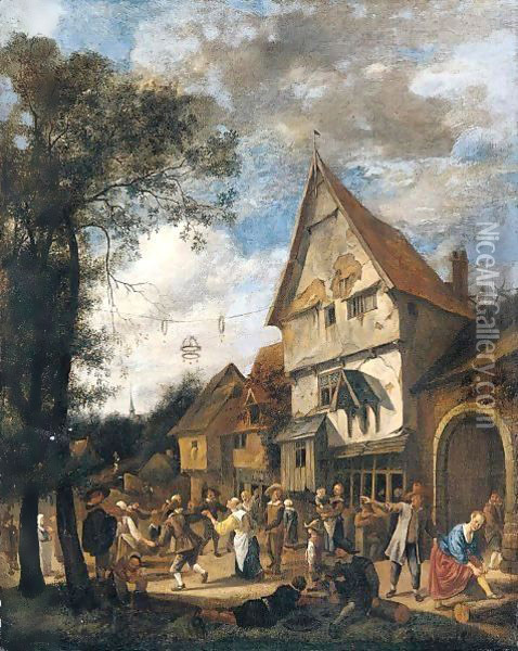The May Dance Oil Painting - Jan Steen