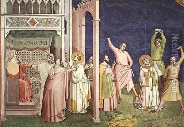 The Martyrdom of St Stephen Oil Painting - Bernardo Daddi