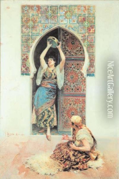 Danza Araba Oil Painting - Gustavo Simoni
