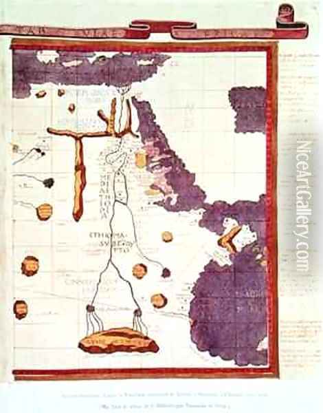 Map showing Egypt to Ethiopia Oil Painting - D'Angiolo, Jacopo