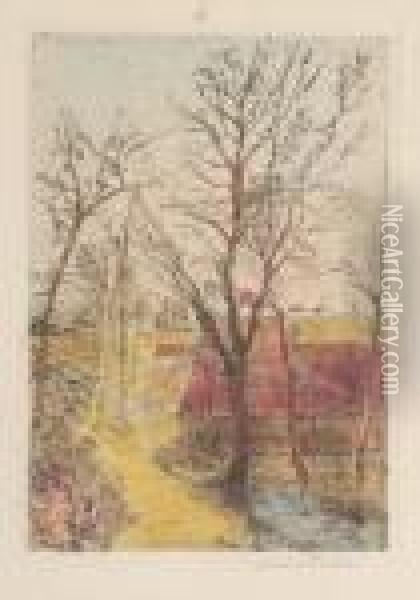 Sentier A Groenendael Oil Painting - James Ensor