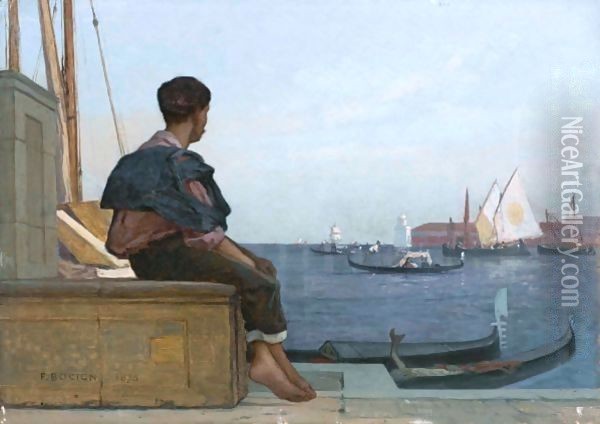Venice, 1875 Oil Painting - Francois Bocion