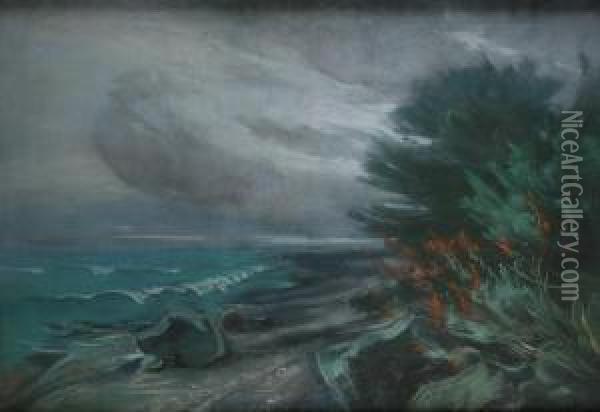 Sturmstimmung An Der See Oil Painting - Karl Hagemeister