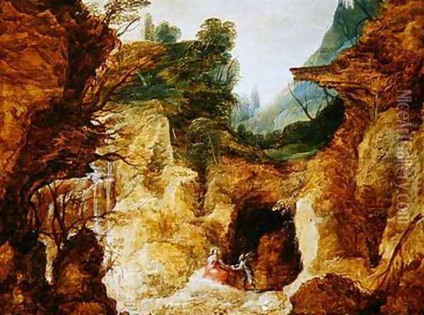The Temptation of Christ Oil Painting - Josse de Momper