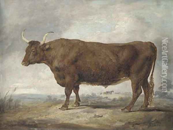 Portrait of an ox Oil Painting - James Ward