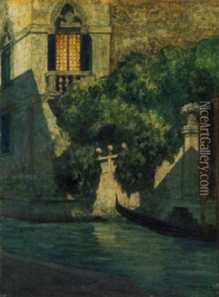 Armonie Notturne A Venezia Oil Painting - Rodolfo Paoletti