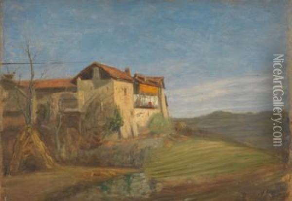 Avigliana Oil Painting - Mario Bertola
