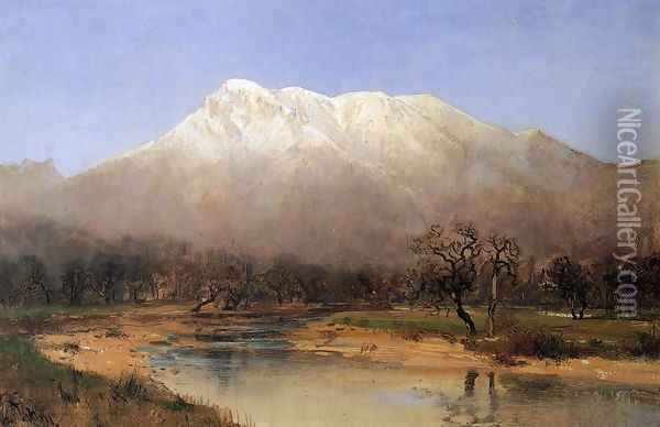 Mount St. Helena, Napa Valley Oil Painting - Thomas Hill